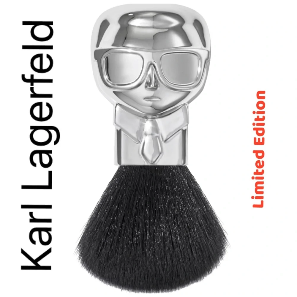 Karl Lagerfeld Silver and Black Makeup Brush